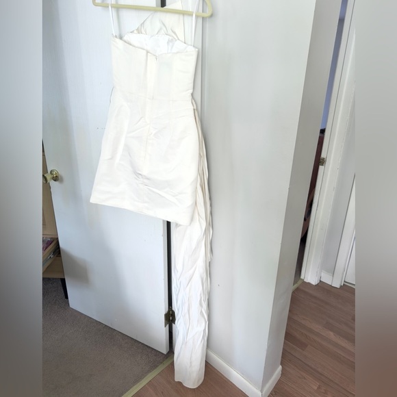 Alexia Maria Nadine Silk Draped Strapless Minidress - Picture 7 of 12